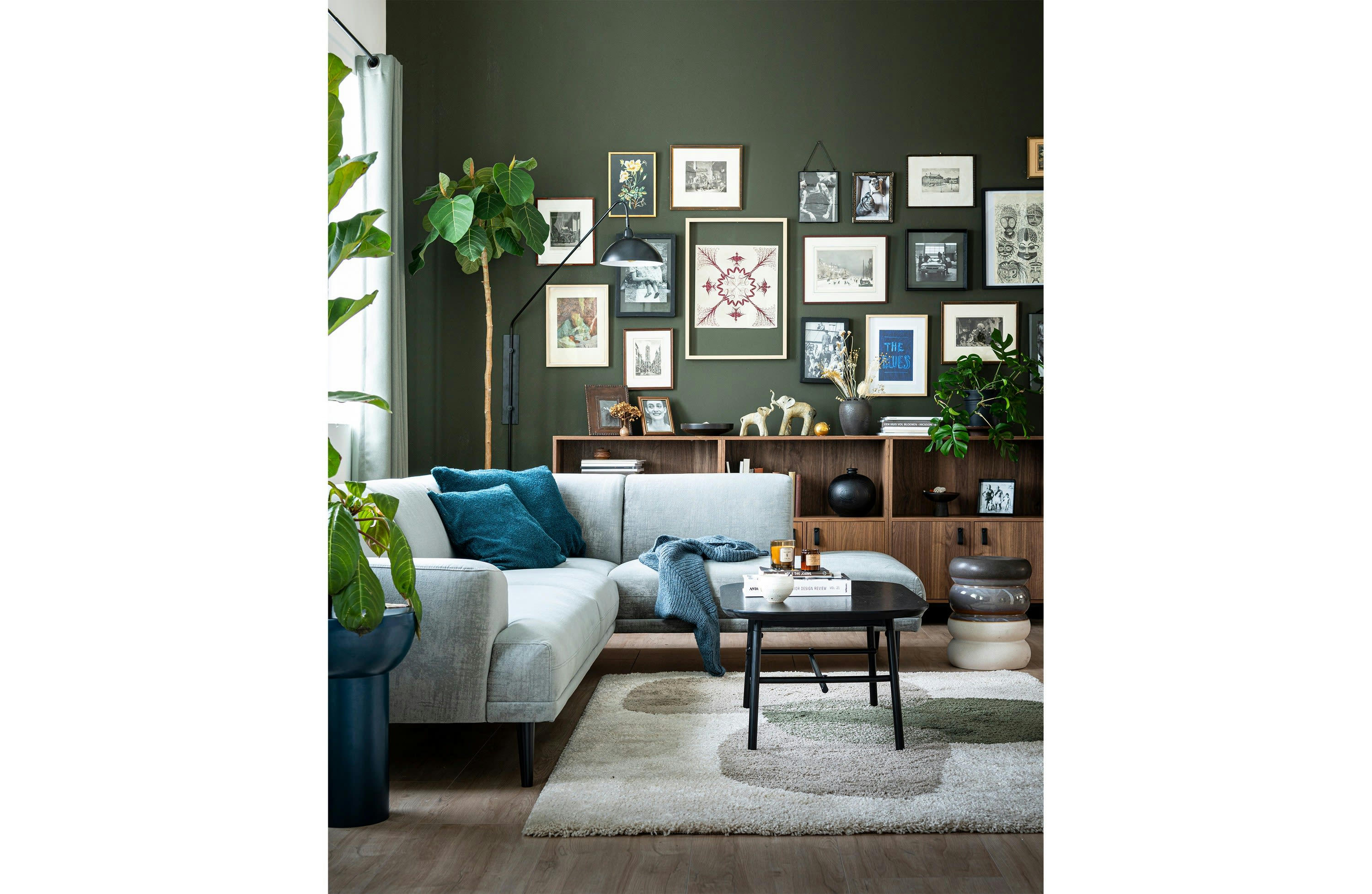 0 - Table basse en bois de manguier et métal noir