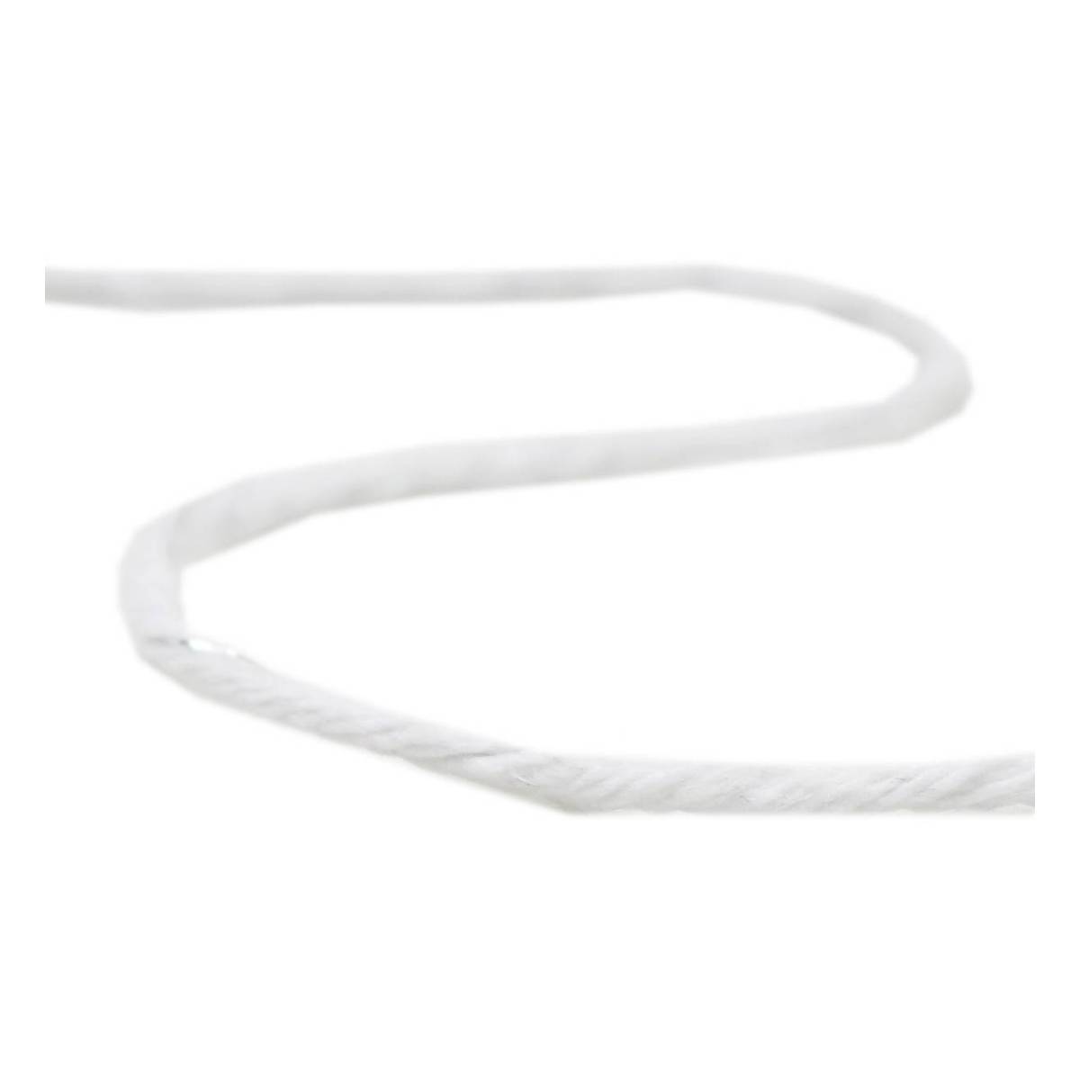 Silver and White Knot Cord 2mm x 8m