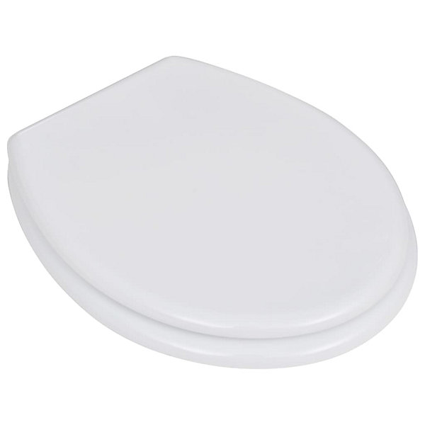 Lot de deux sièges abattants WC mdf blanc Helloshop26