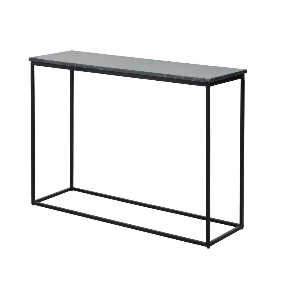 Marble - Console en marbre et métal noir
