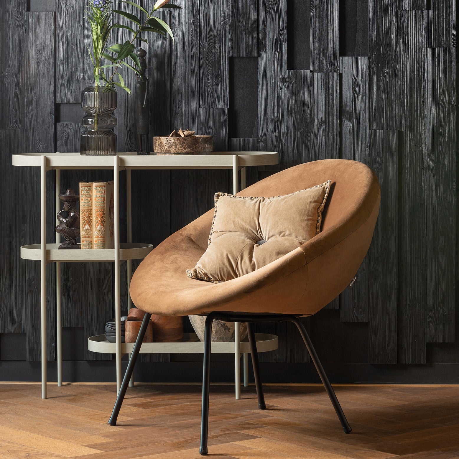 WOOOD Noan Sidetable - Antique Beige