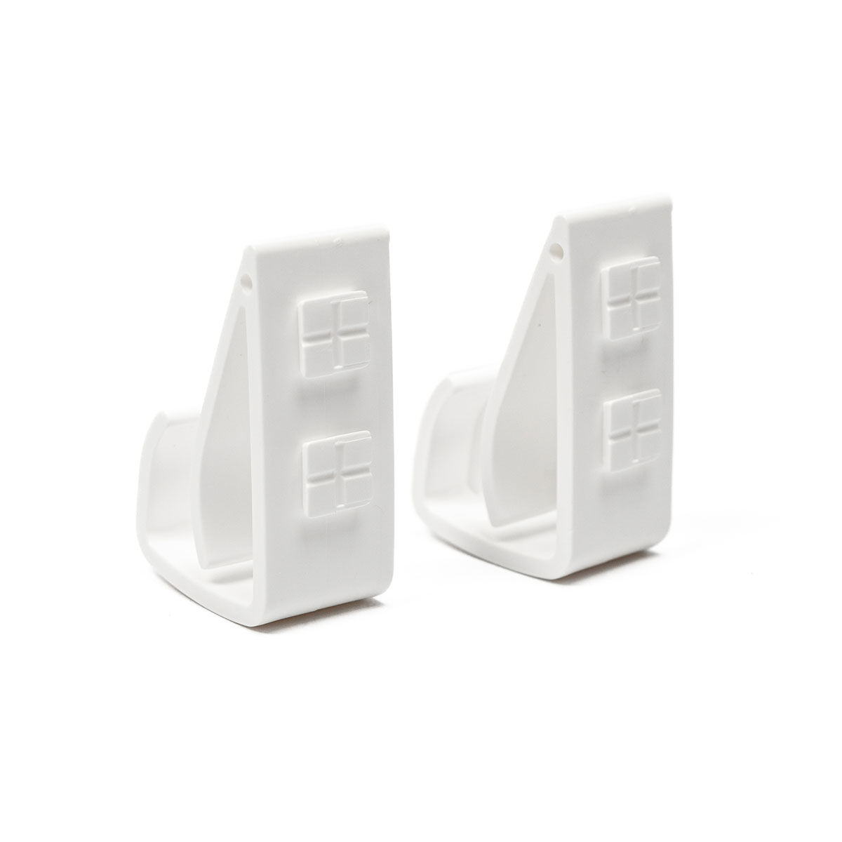 Conjunto de 2 suportes CLIP branco