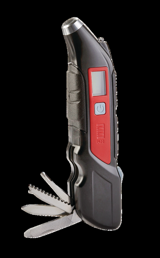 MotoMaster Multi-Functional Digital Tire Pressure Gauge, w/ Light, 5-99 PSI