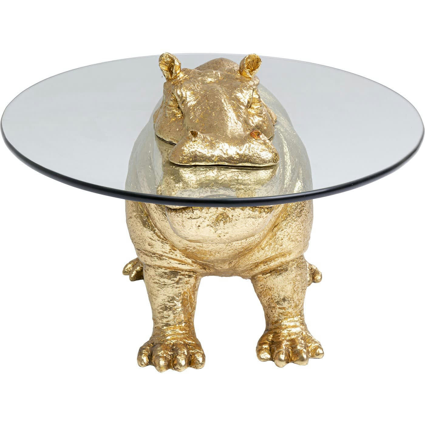 - Table basse hippopotame doré Kare Design