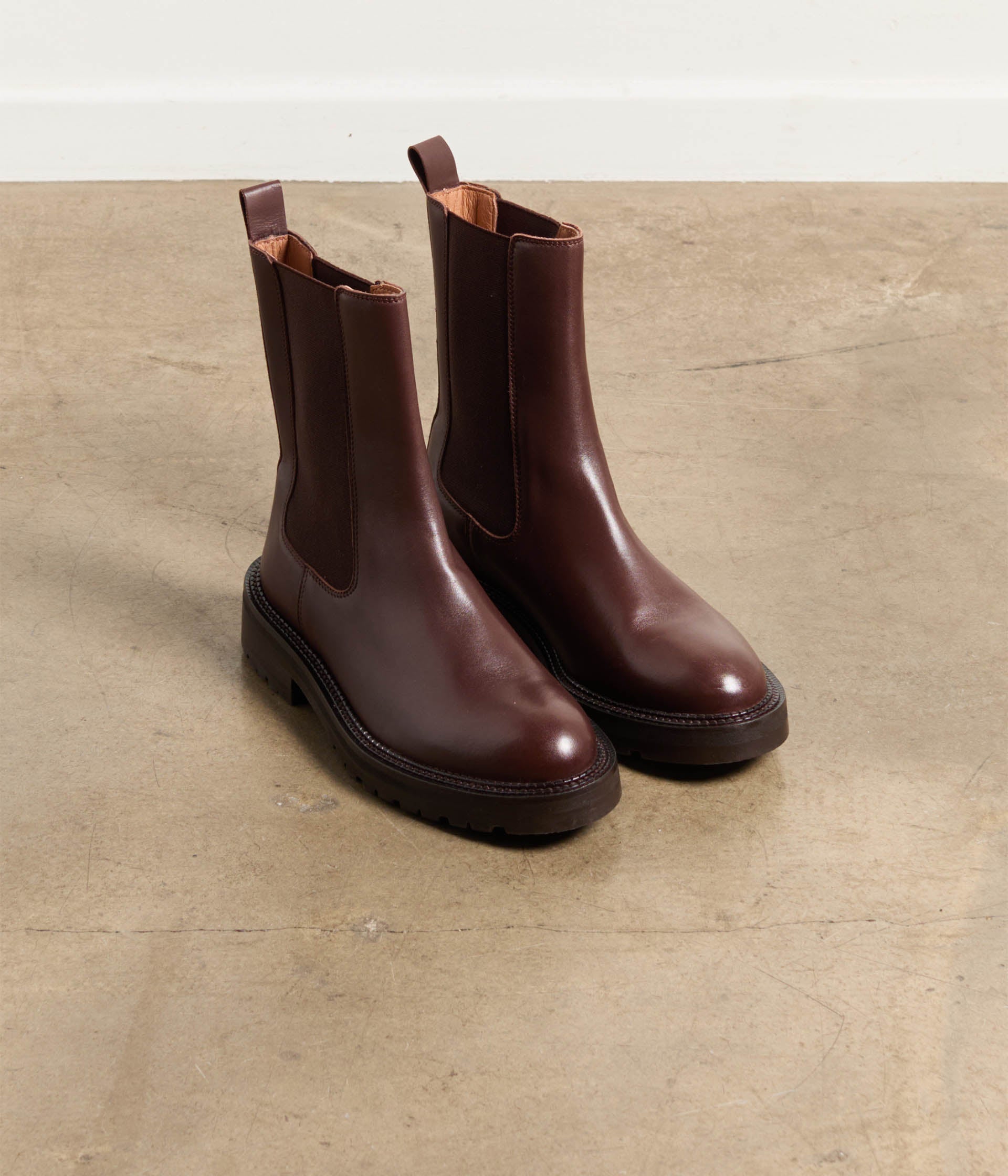 Chelsea boots chocolat Galina