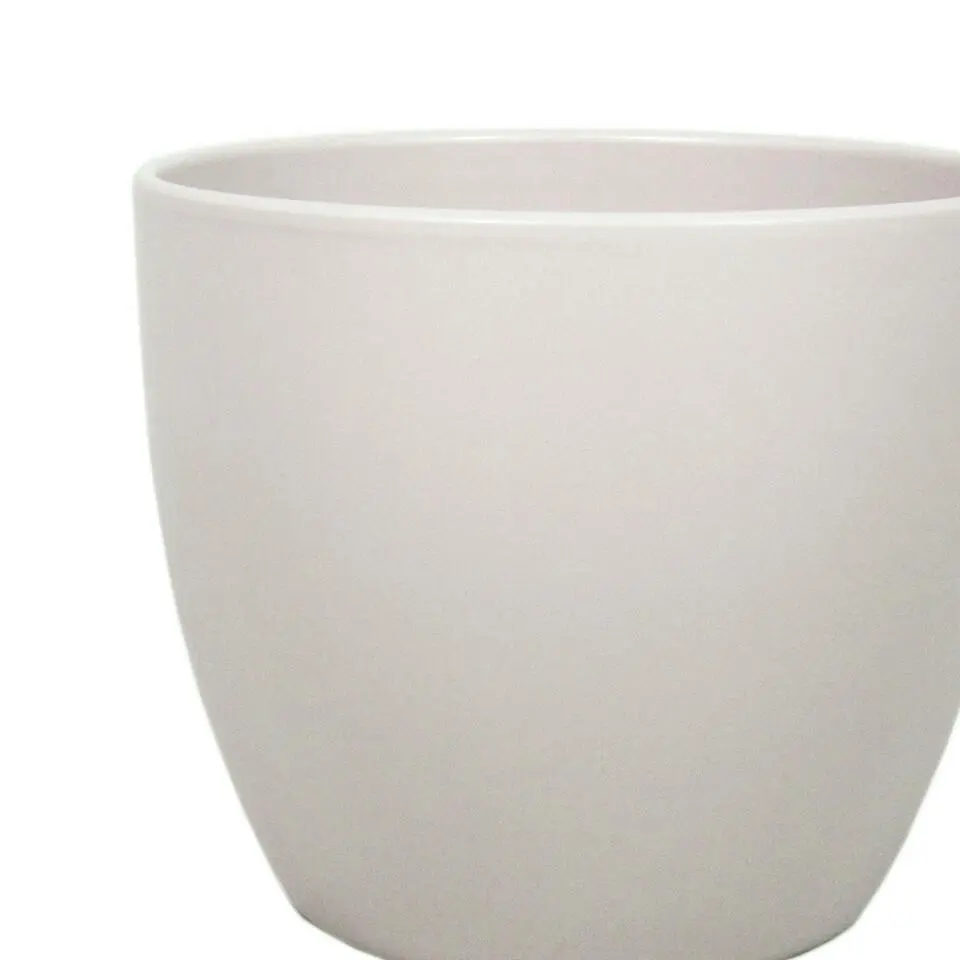 Floran Plantenpot - taupe - mat - keramiek - 28 x 25 cm