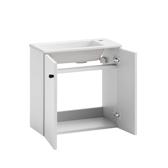 Gäste-Waschplätze »Ebba«, (BxHxT): 50 x 51,4 x 25 cm, Weiß matt