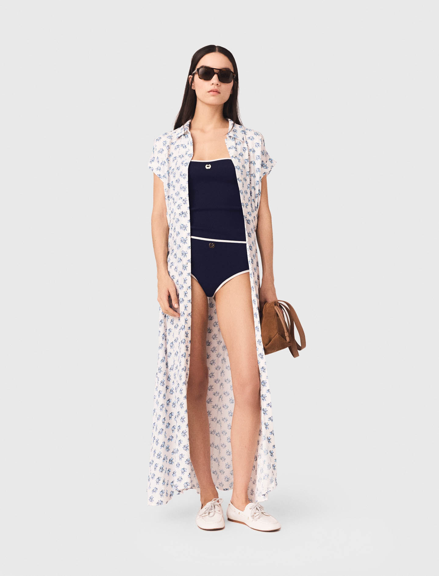 Robe longue imprimée jacquard