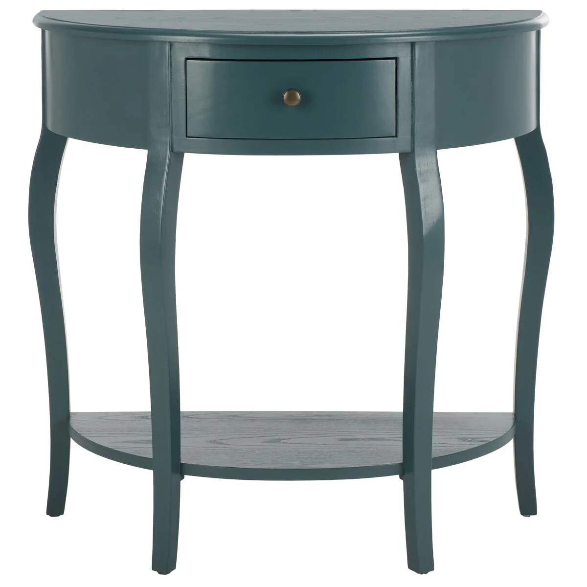 SAFAVIEH Minah Demilune Small Accent Console Table - 32.7 W x 14.2 L x 32.9 H - 33Wx14Dx33H