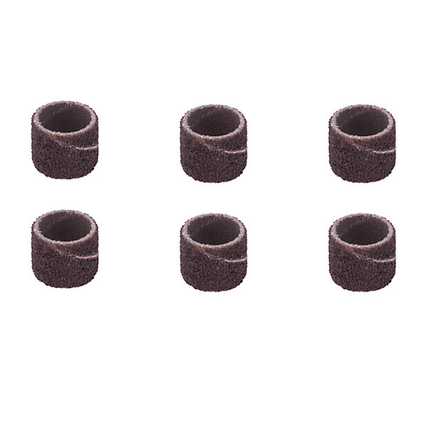 6 bandes tambour 1/2 gros grain Dremel Ø13 mm