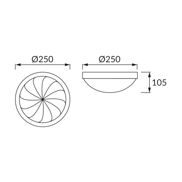 Lampa sufitowa zewnętrzna WIR biała 1 x E27 x 75W IP44 Struhm