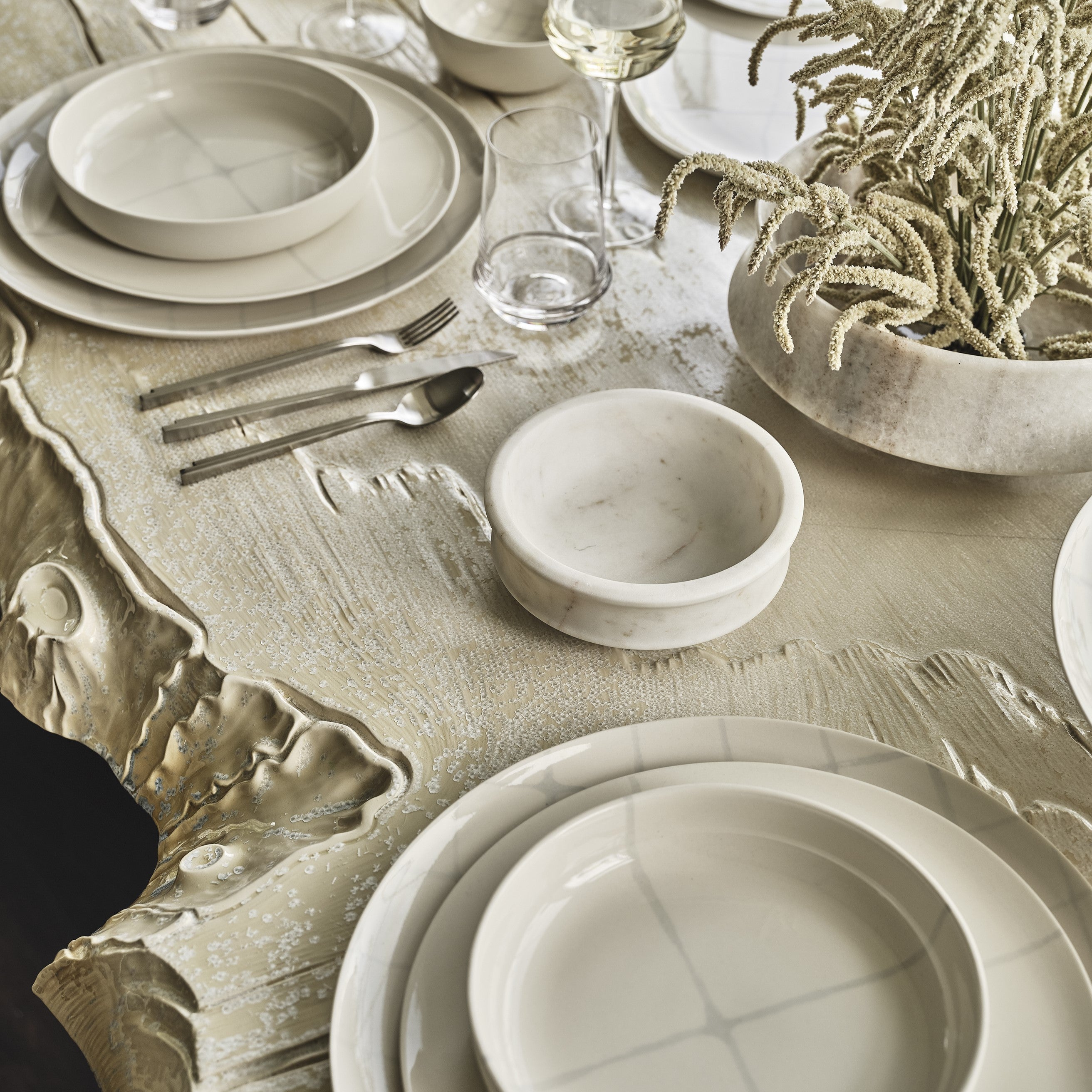 SERAX - Kelly Wearstler - Zuma Dinerbord Ø 28 cm - 2 st. - Salt