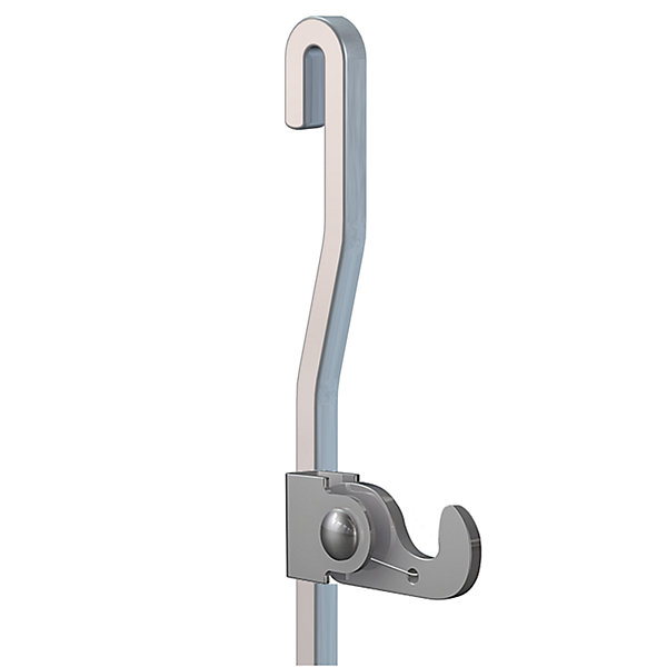 Cimaise Box PREMIUM Classic Rail Gris   Tige 4 mm - 200 cm - Kit tout en un