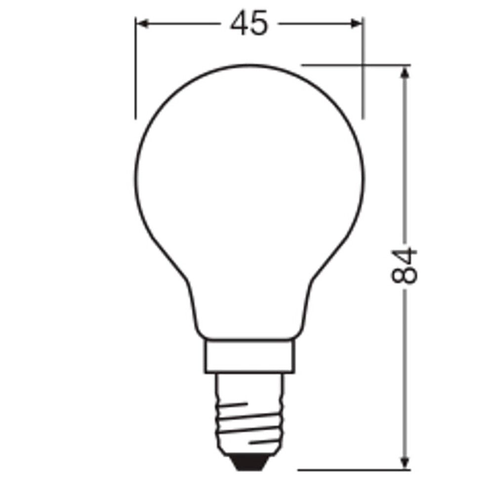 GLOBUSPÆRE OSRAM LED E14 250LM 1,8W FROSTET