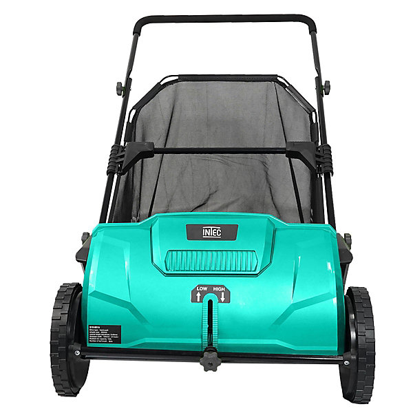 Balayeuse à gazon Ramasse feuilles Brosse rotative renforcées Larg 53cm reglable Grand Bac 100L INTEC