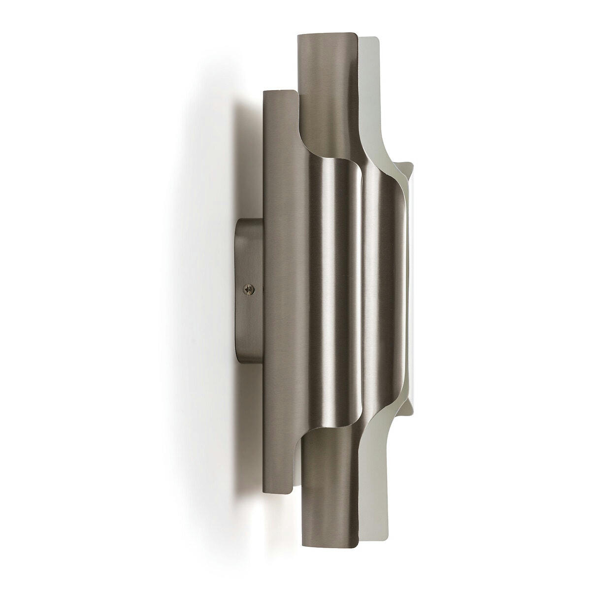 Applique métal fer, nickel satiné, Henrio