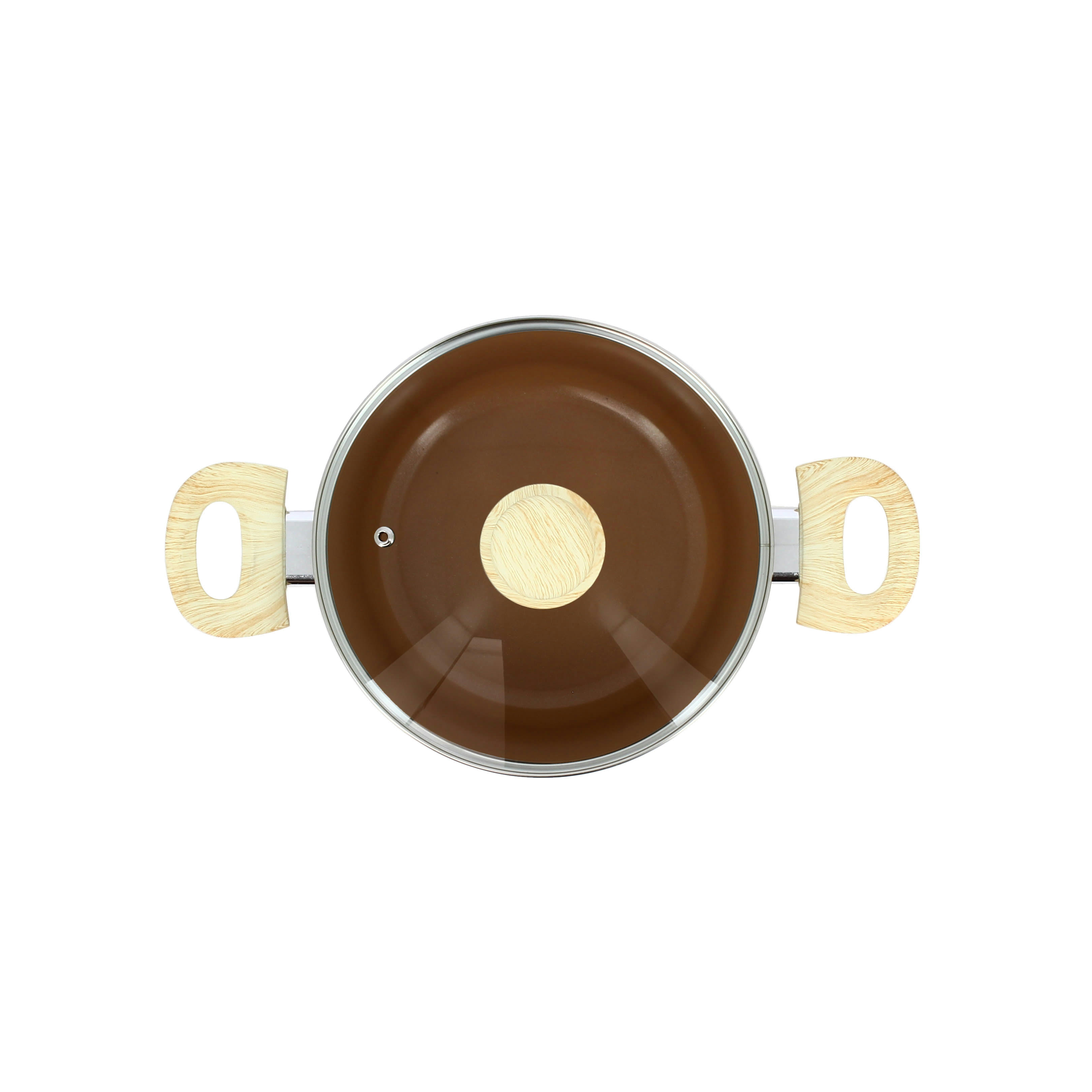 COLORAMA - Faitout en aluminium Ø20cm noisette - compatible induction