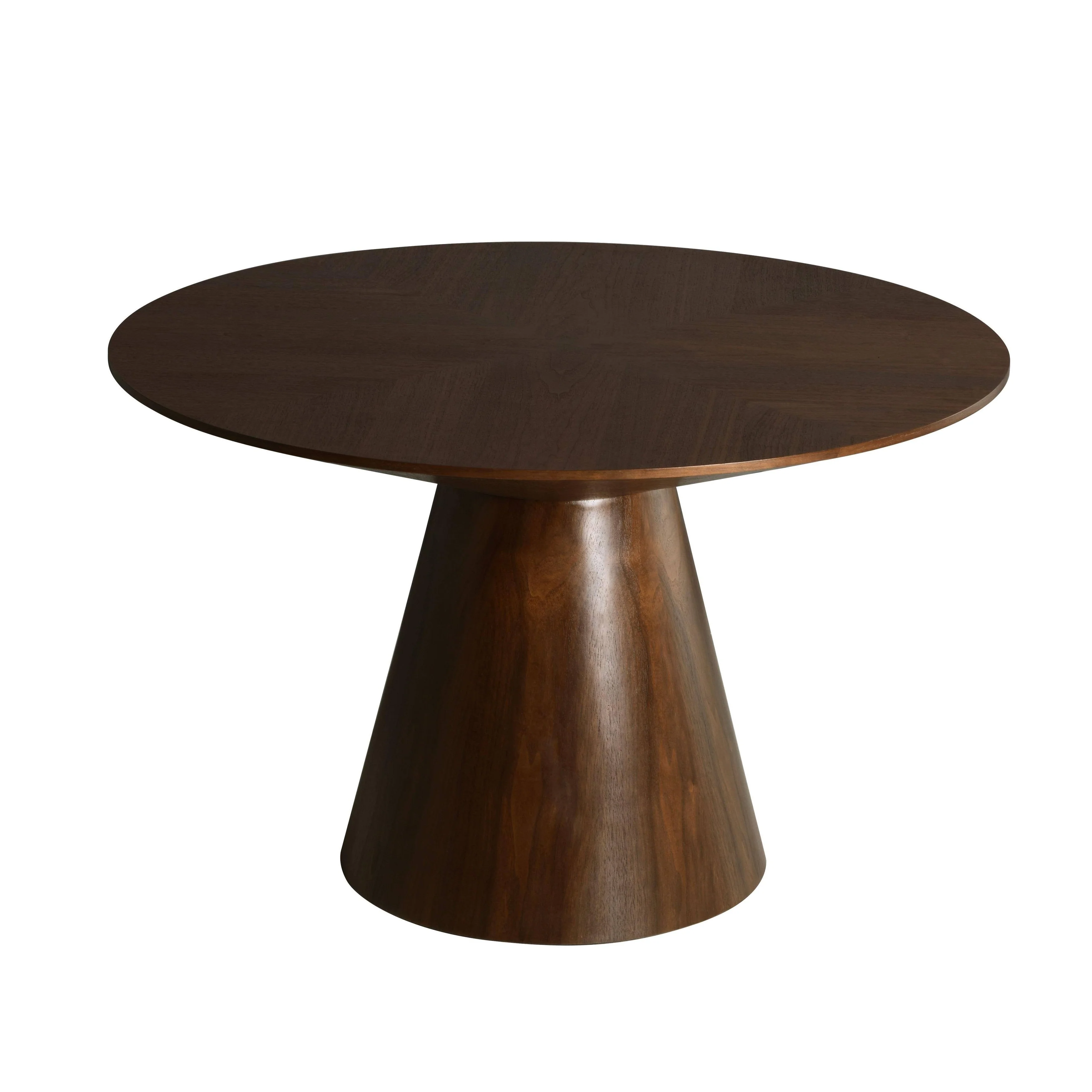 Round 47 Dining Table with Ash Wood Veneer Top Fynix Collection