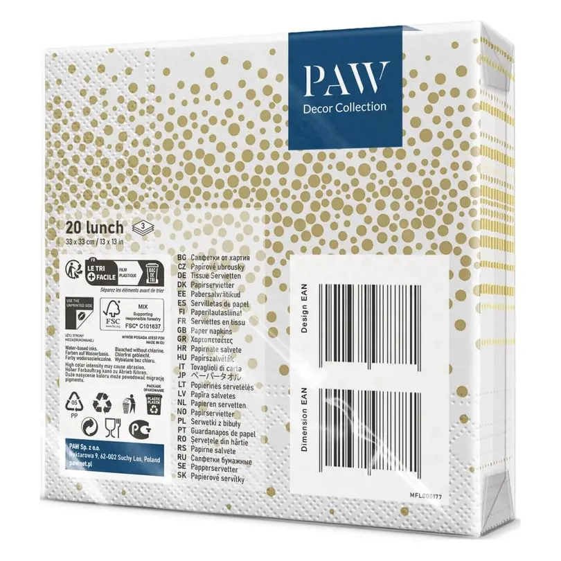 Serviette 20er-Set Silvan