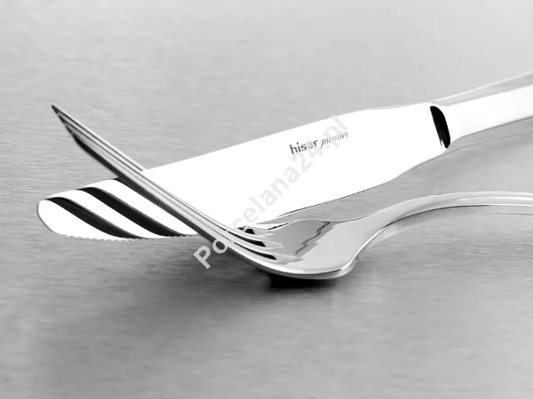 Komplet sztućców 24 cz. na 6 osób Hisar - Riva (4.0/3.0 mm) wysoki połysk