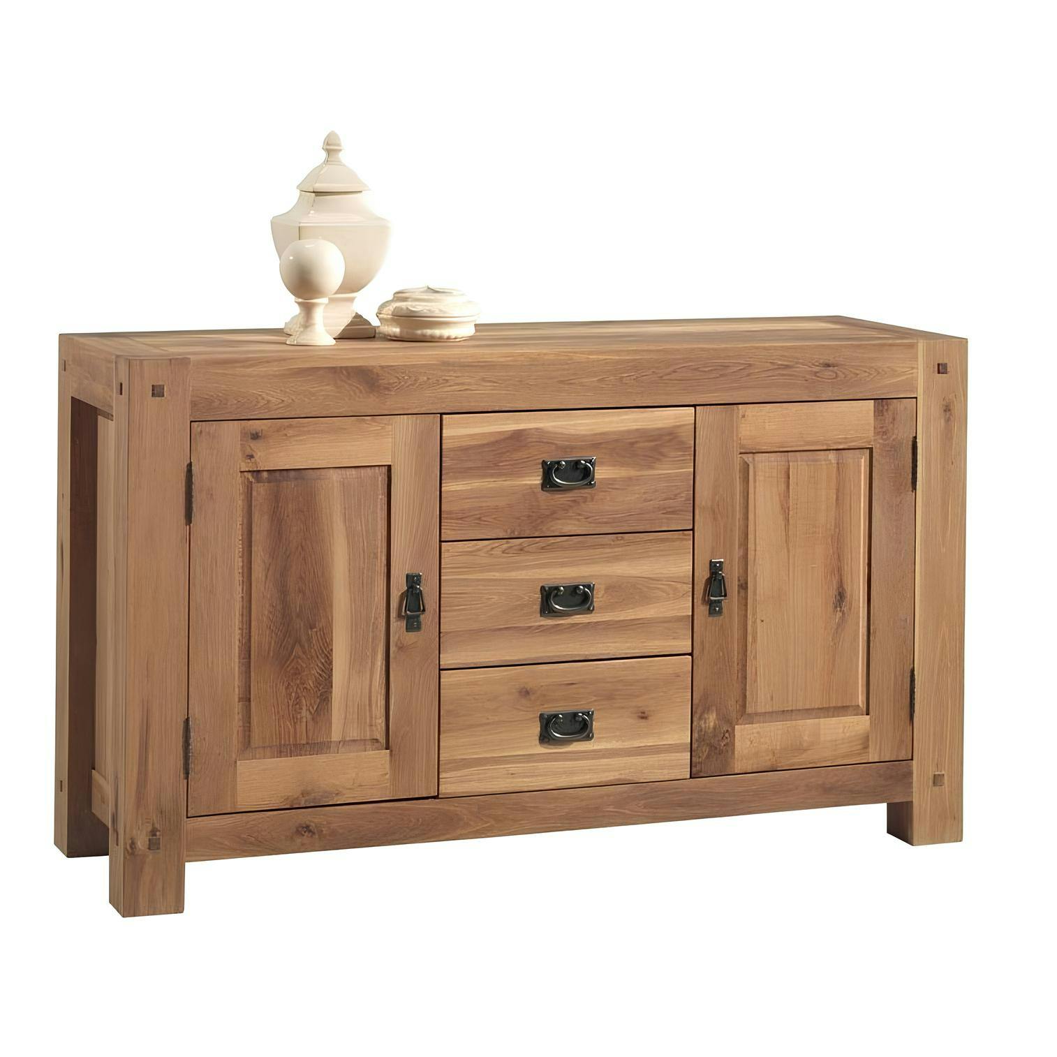 Buffet 2 portes chêne massif 150cm FJORD