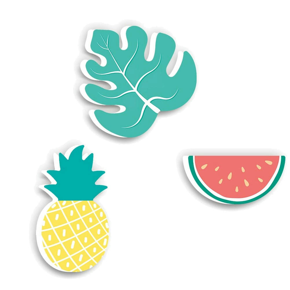 ANANAS - Crochets patères enfants ananas pastèque - Lot de 3