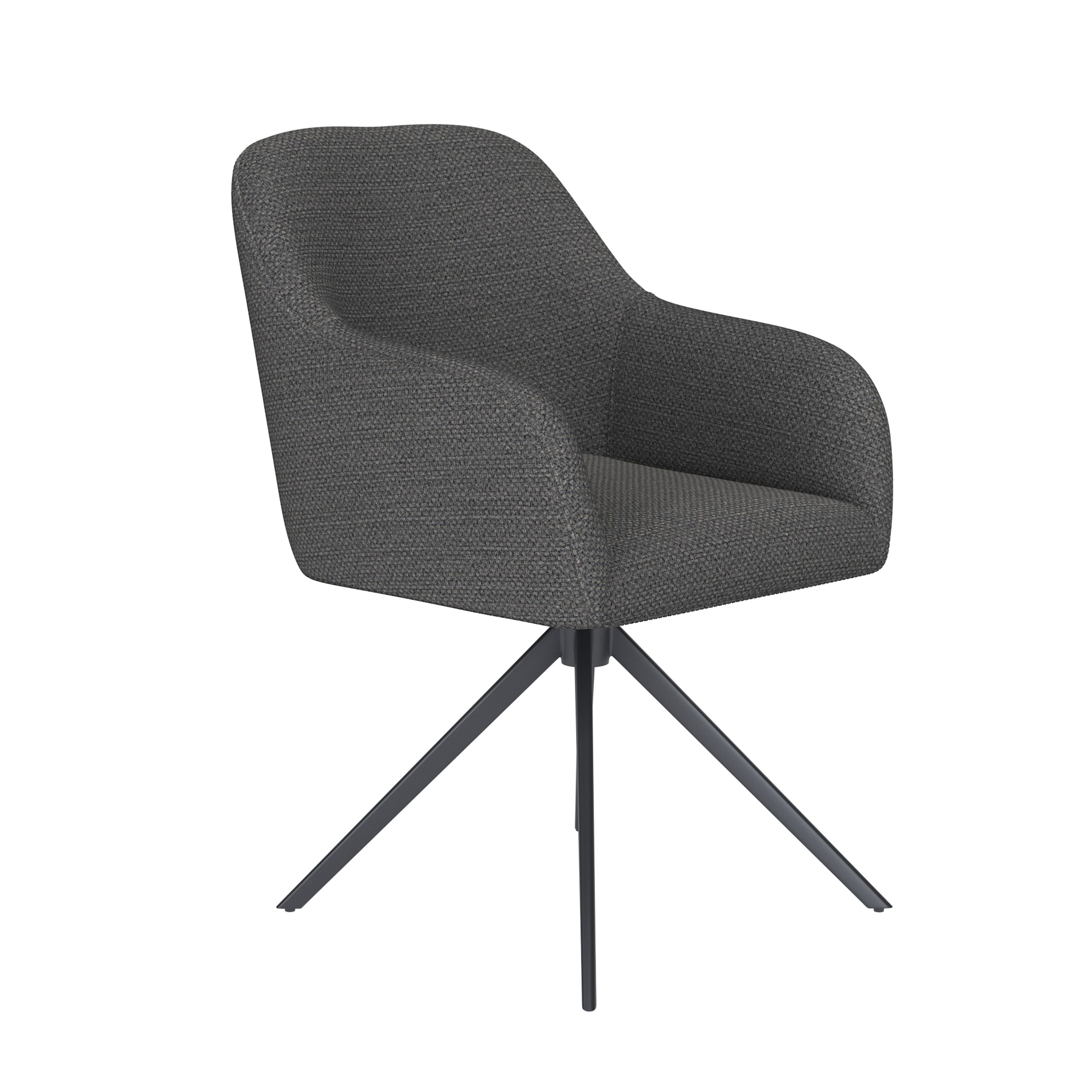 Housecraft Living Otis Eetkamerstoel Draaibaar Metaal Grijs