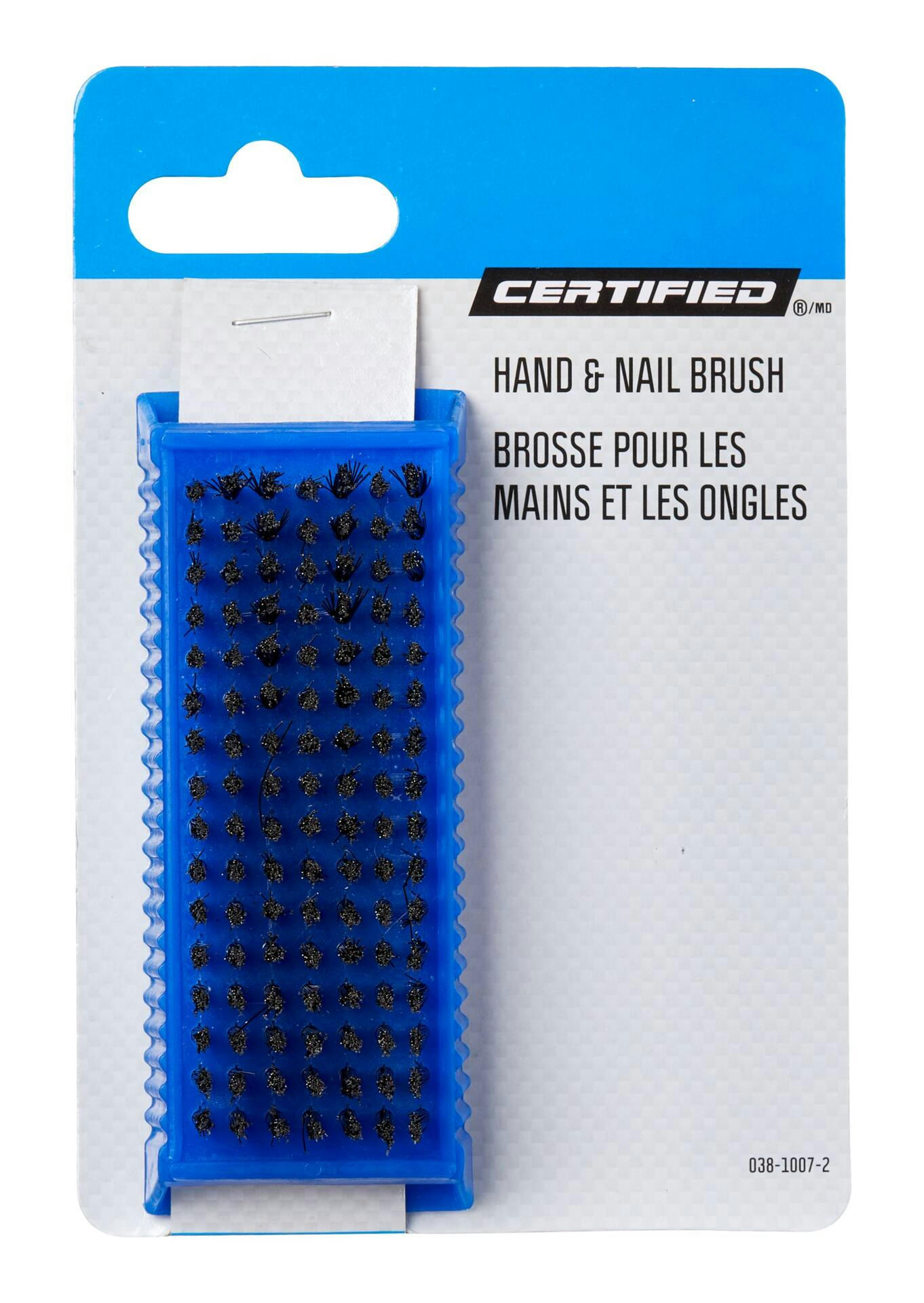 Certified Double-Sided Hand & Nail Brush for Cleaning Fingernail