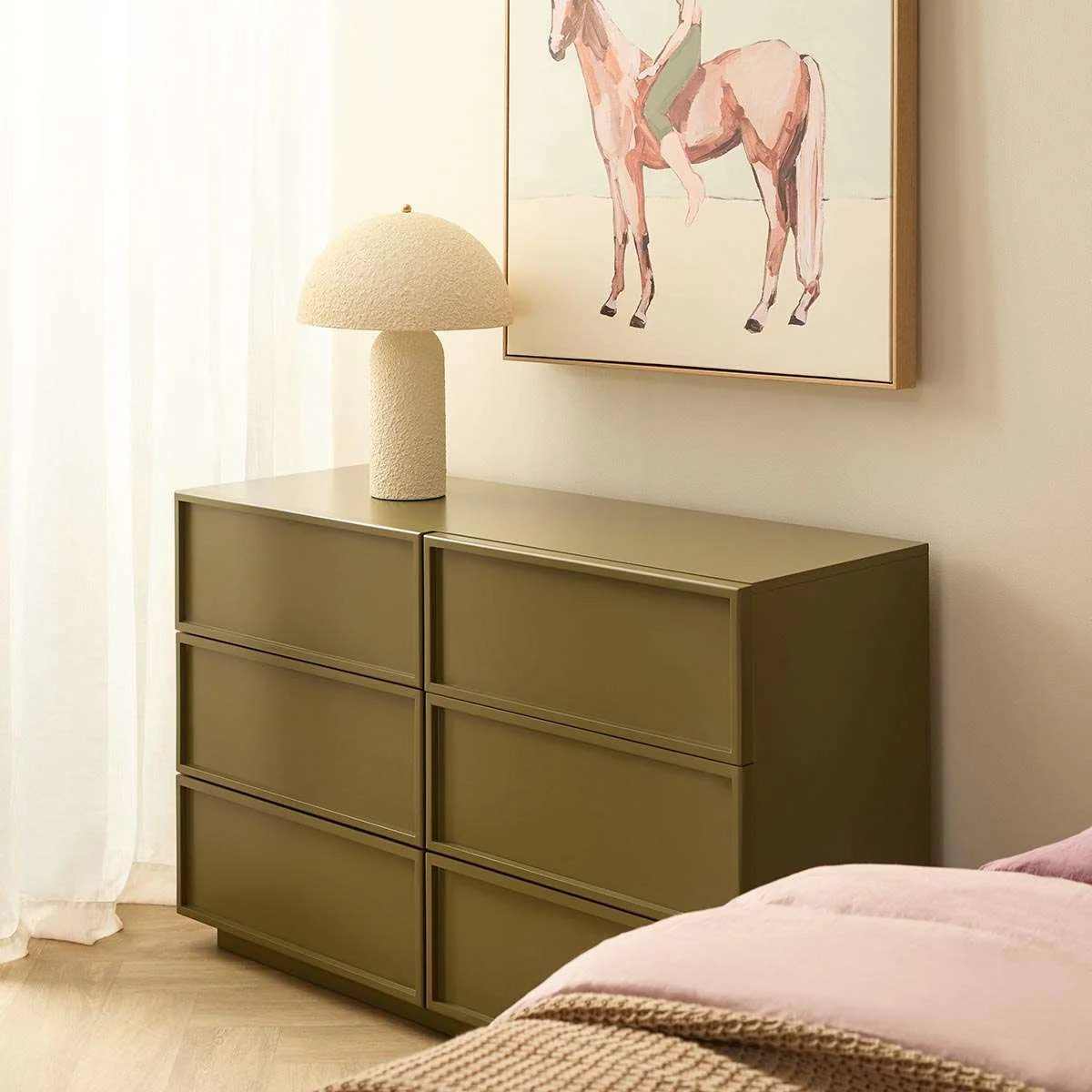 Osaka Six Drawer - Olive