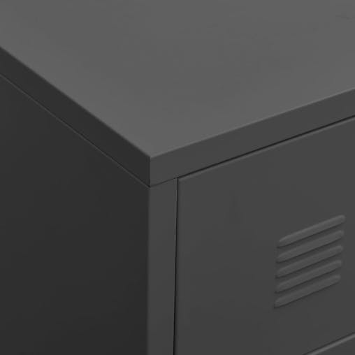 NNEVL Industrial Drawer Cabinet Anthracite 78x40x93 cm Metal