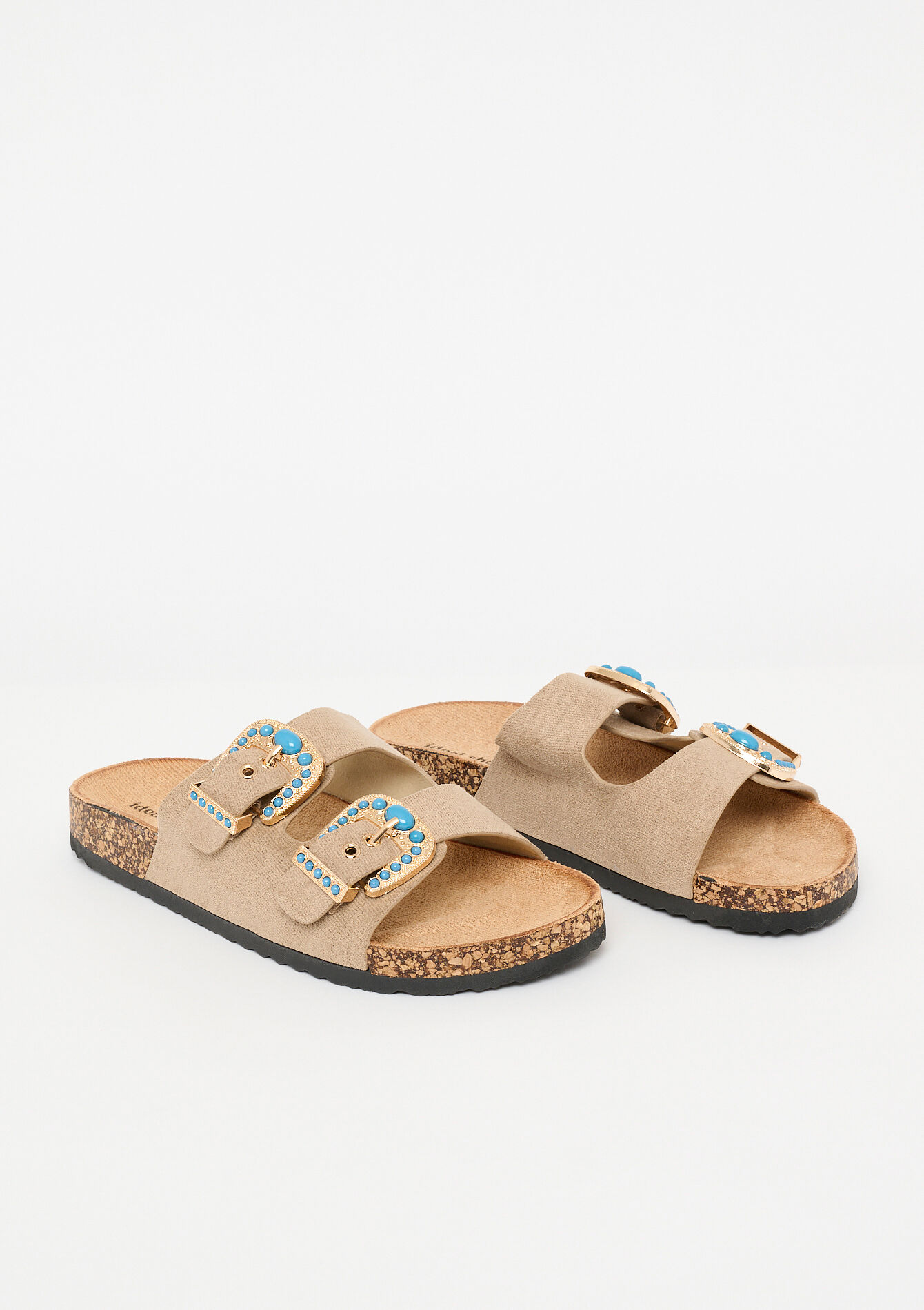 Sandalen met siergespen