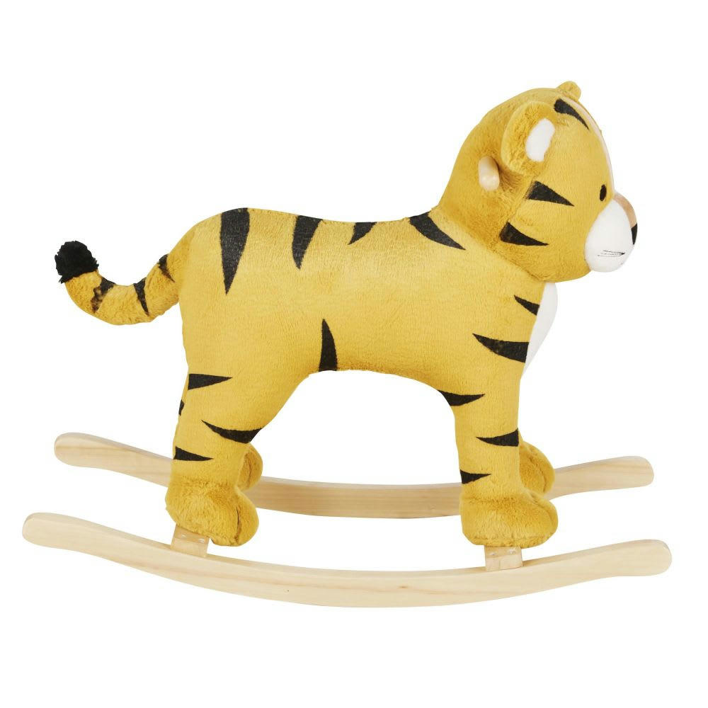 - Tigre à bascule noir, blanc et orange