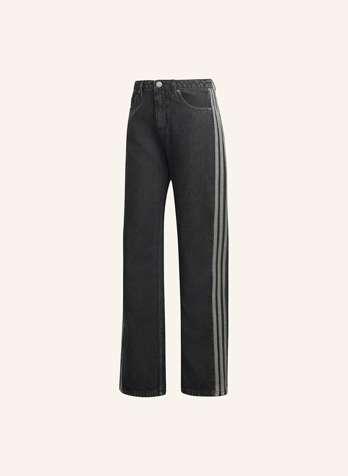 adidas Originals FIREBIRD JEANSHOSE MIT MITTELHOHEM BUND, GERADE GESCHNITTEN