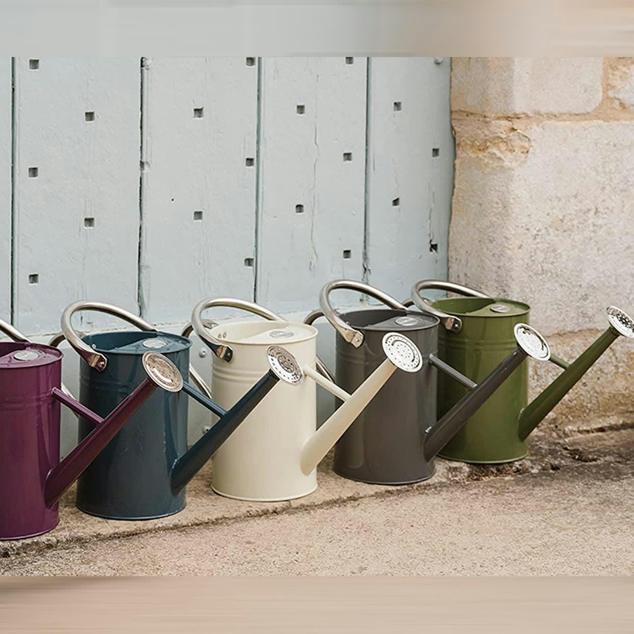 - Arrosoir en acier galvanisé 4,5 litres gris