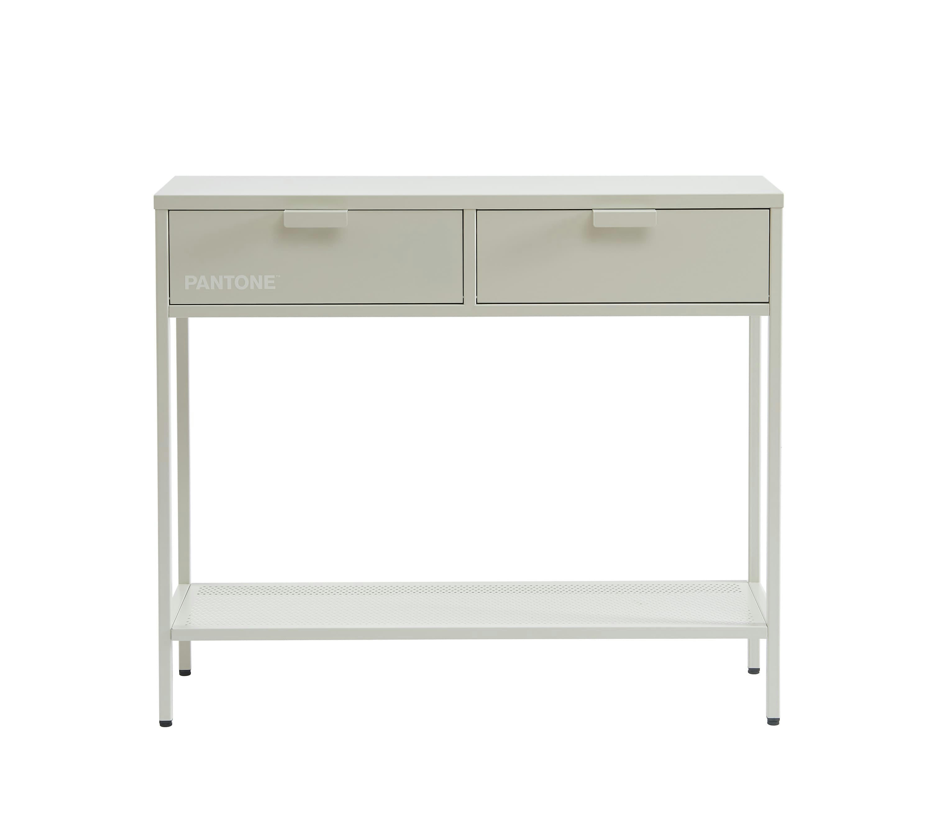 PANTONE - Console  métal beige sable 100cm