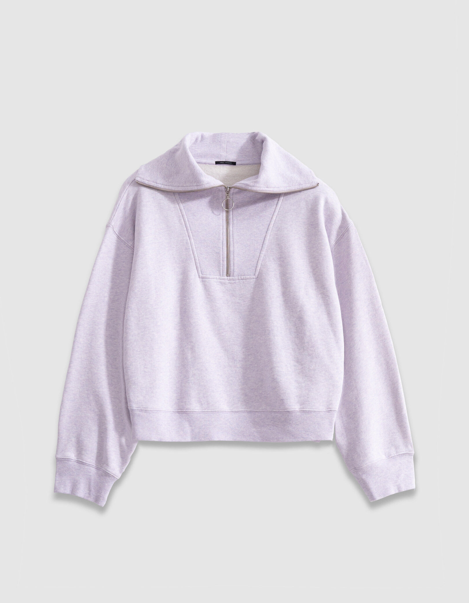Sweat col camionneur lilas Femme