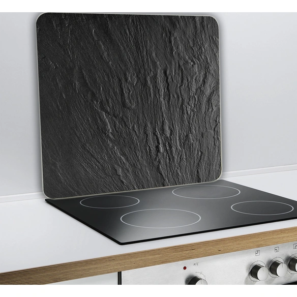 Multi-Platte »Schiefer«, BxHxL: 56 x 0,5 x 50 cm, Glas/Silikon, schiefergrau
