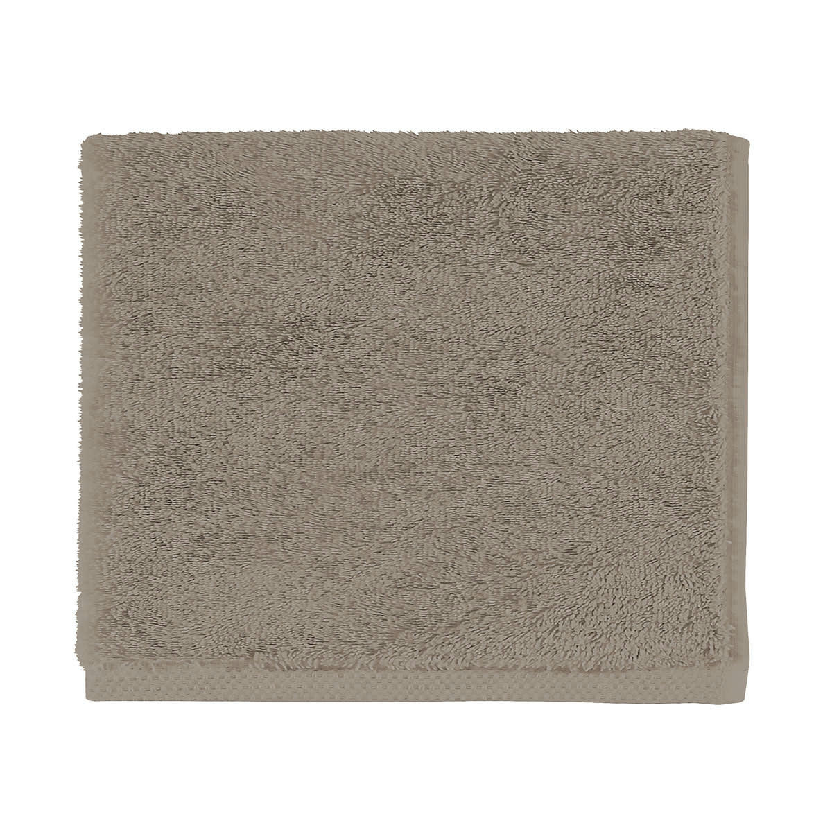 ESSENTIEL - Serviette invité en coton taupe 40x60
