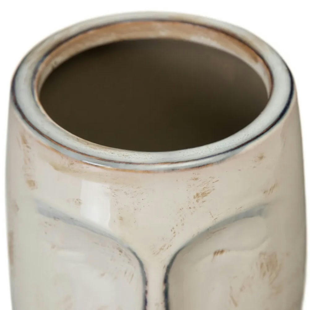 VISAGE - Vase crème en forme de visage H18cm