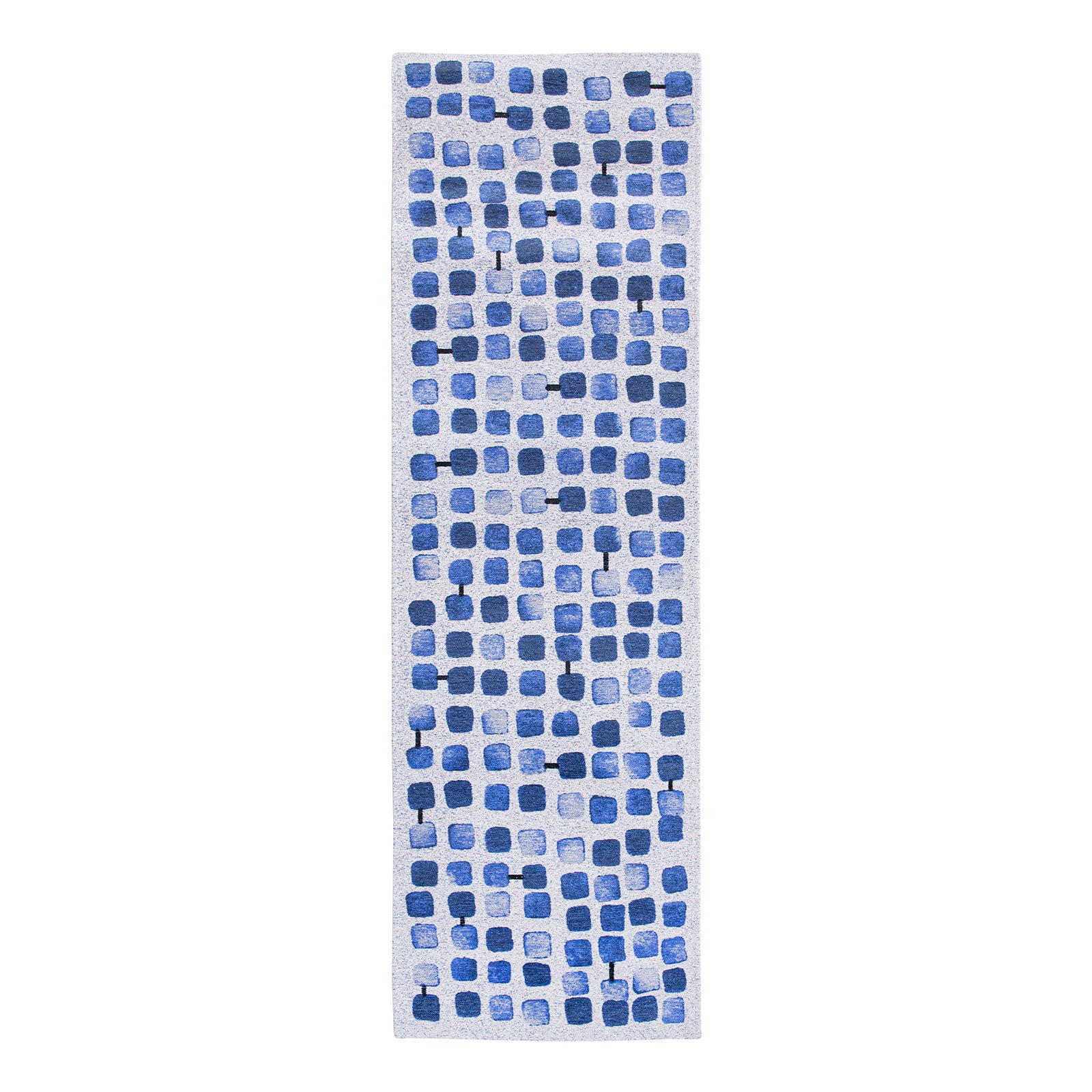 Louis De Poortere vloerkleed Amparo Blues - blauw - 80x250cm