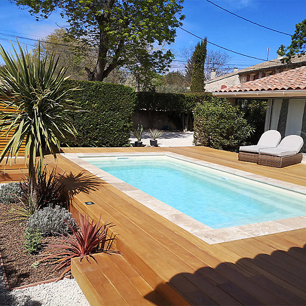 Kit terrasse complet - GARAPA - Ep.21 mm x l.145 mm - L.2,45 m/ 50 m²
