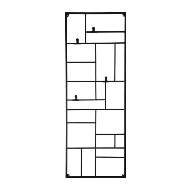 Wandrek XXL met clips - 150x55 cm - zwart