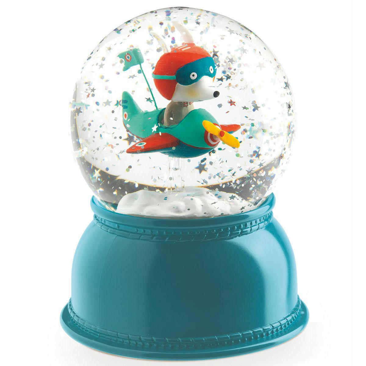 - Veilleuse-boule à neige Avion