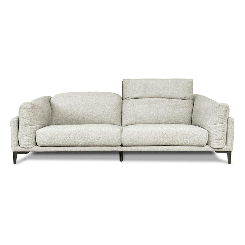 PALAZETTO - Canapé 3 places droit tissu beige