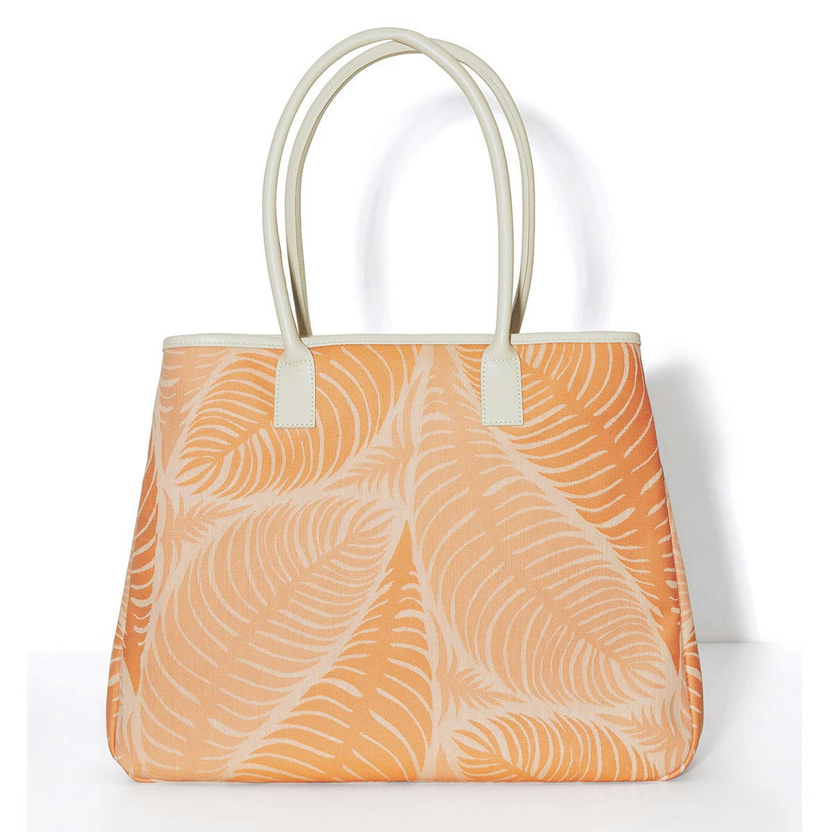 PALME - Cabas en coton orange 65 x 55 x 11