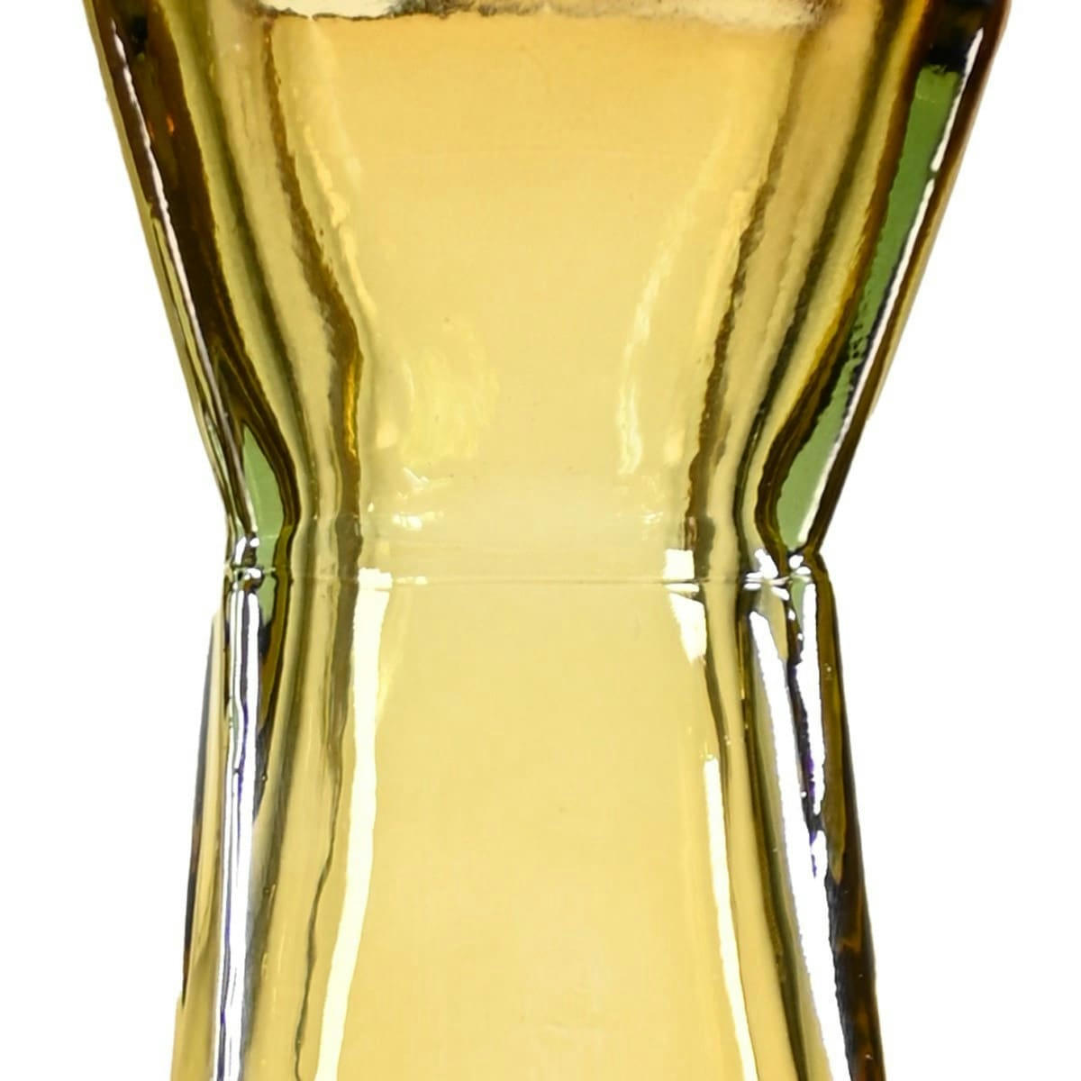 GOTLAND - Vase en verre recyclé  miel 45 cm