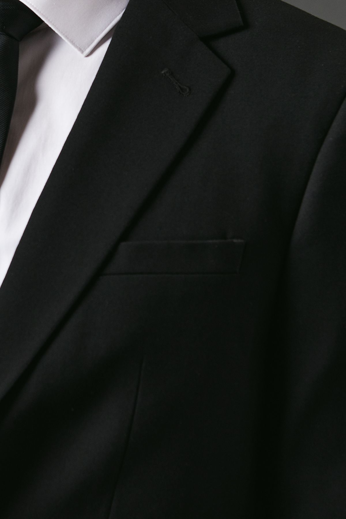 Burton Black Slim Fit Essential Suit Jacket
