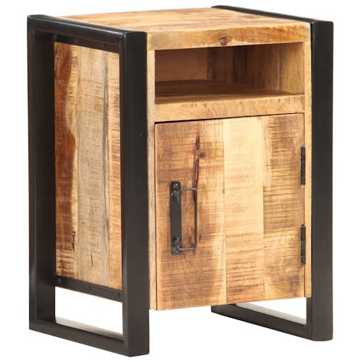 NNEVL Bedside Cabinet 40x35x55 cm Solid Wood Mango