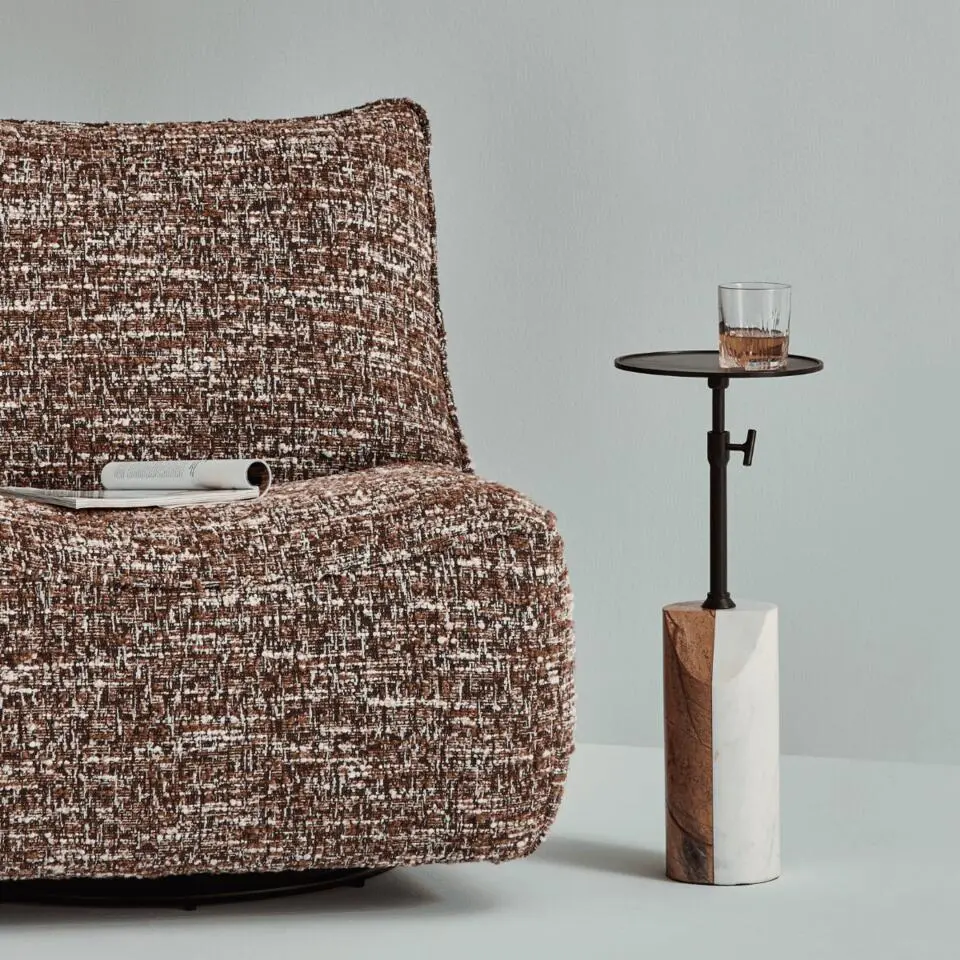 Signature - ERNEST Bijzettafel - Metaal - 23x23x53 cm