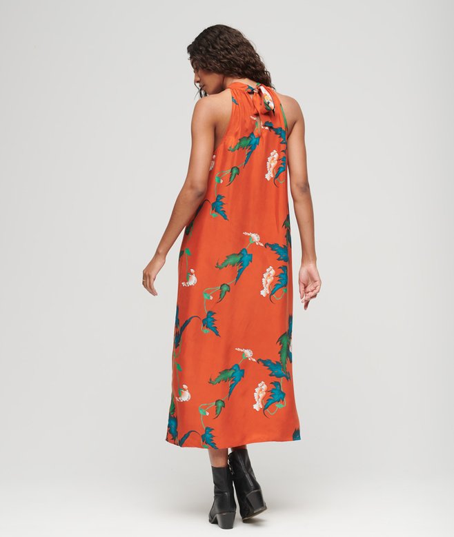 High Neck Maxi Dress